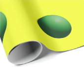 Green on Yellow ラッピングペーパー (ロールコーナー)