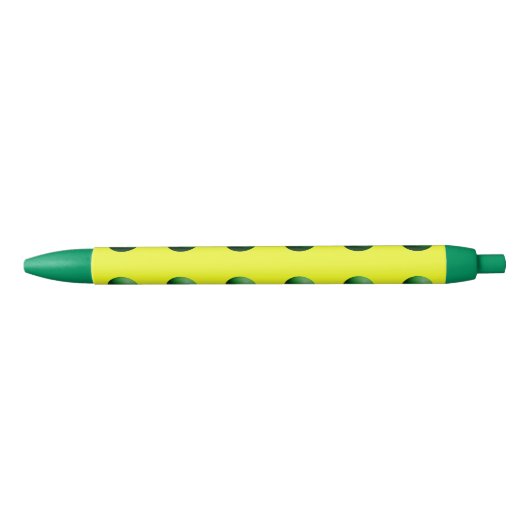Green on Yellow 青ボールペン (正面)