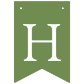 Green One Golden Year Retriever Birthday バンティングフラッグ (第2の旗)