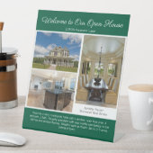 Green Open House Real Estate Listing Photo 台座サイン (インサイチュ)