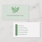 Green or Natural Business Card 名刺 (正面/裏面)