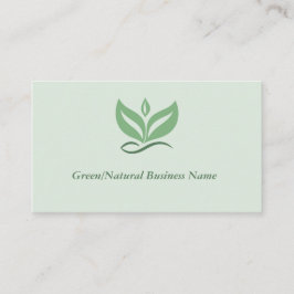Green or Natural Business Card 名刺