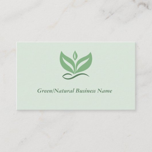 Green or Natural Business Card 名刺 (正面)