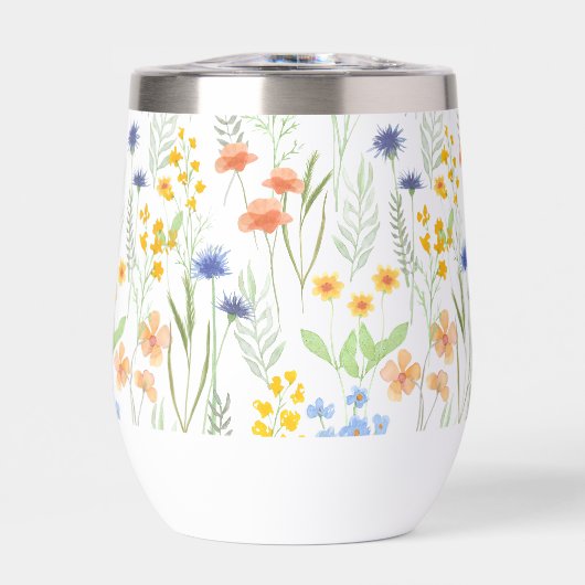 Green Orange Wildflower Watercolor (正面)