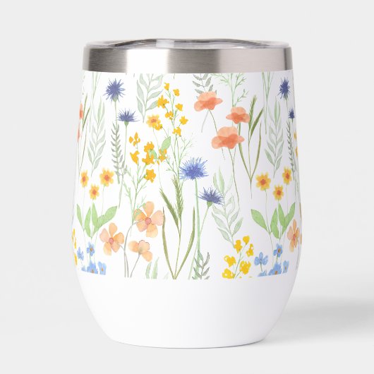 Green Orange Wildflower Watercolor (背面)