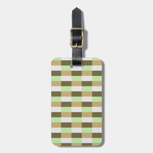 Green Organic Nature Colors ラゲッジタグ (正面縦)