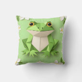 Green Origami Frog クッション (裏面)