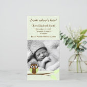 Green Owl Photo Birthの発表 案内状 (スタンド正面)