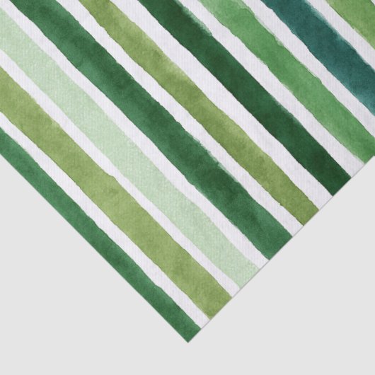 Green painterly stripes pattern 薄葉紙 (詳細)