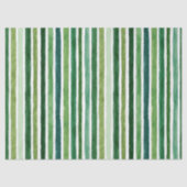 Green painterly stripes pattern 薄葉紙 (正面)