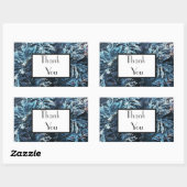 Green Palm 淡い色の Thank You's Gift 結婚 Sticker 長方形シール (シート)