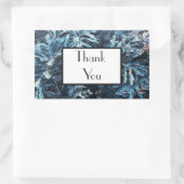 Green Palm 淡い色の Thank You's Gift 結婚 Sticker 長方形シール (バッグ)