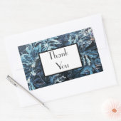 Green Palm 淡い色の Thank You's Gift 結婚 Sticker 長方形シール (封筒)