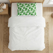 Green Palm Leaf Tropical Pattern 枕カバー