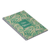 Green Palm Leaves Aesthetic ノートブック (右側)