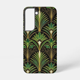 Green Palm Luxe Art Deco | Elegant Samsung Galaxy S22ケース