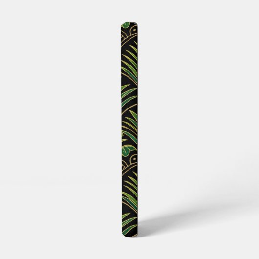 Green Palm Luxe Art Deco | Elegant Samsung Galaxyケース (左側面)