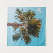 Green palm tree タペストリー (正面(横))