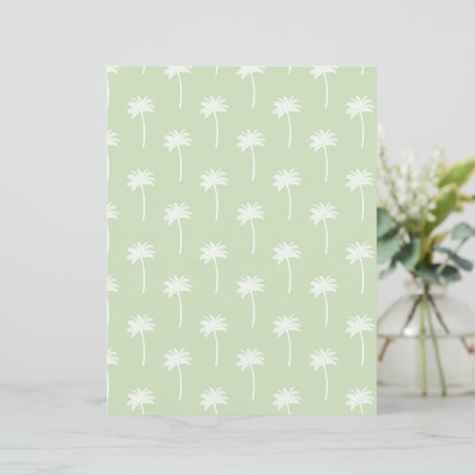 green palm tree scrapbooking paper (スタンド正面)