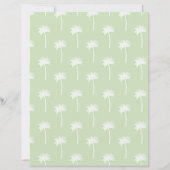 green palm tree scrapbooking paper (正面)