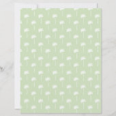 green palm tree scrapbooking paper (正面)