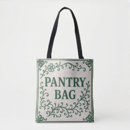 "GREEN PANTRY BAG" - シノワズリー トートバッグ