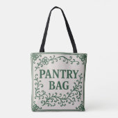 "GREEN PANTRY BAG" - シノワズリー トートバッグ (裏面)