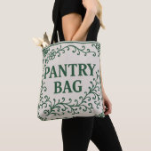 "GREEN PANTRY BAG" - シノワズリー トートバッグ (クローズアップ)
