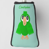 Green Parrot Design ゴルフヘッドカバー (回転90)