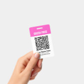 Green Pass Winchong Certificate PVC Pink バッジ (手持ち)