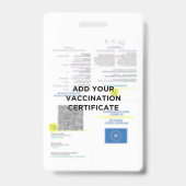 Green Pass Winchong Certificate PVC Pink バッジ (裏面)