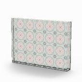 Green Pastel Floral Tiles フォトブロック (右)