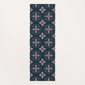 Green Pastel Floral Tiles ヨガマット (裏面)