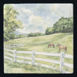 Green Pastures Ranch Horses ストーンコースター<br><div class="desc">Green Pastures Ranch Horses</div>