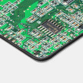 Green PCB Circuit Board Design for IT Pros デスクマット (コーナー)