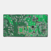 Green PCB Circuit Board Design for IT Pros デスクマット (正面)