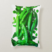 Green Pea Pods Are the Center of Attention on This アクセントクッション (裏面(縦))