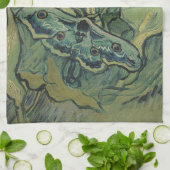 Green Peacock (Emperor) Moth by Vincent van ゴッホ キッチンタオル (折り畳み)