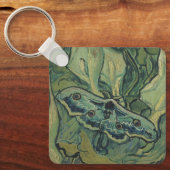 Green Peacock (Emperor) Moth by Vincent van ゴッホ キーホルダー (正面)