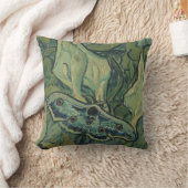 Green Peacock (Emperor) Moth by Vincent van ゴッホ クッション (ブランケット)