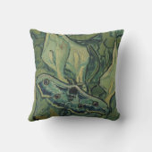 Green Peacock (Emperor) Moth by Vincent van ゴッホ クッション (裏面)