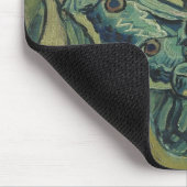 Green Peacock (Emperor) Moth by Vincent van ゴッホ マウスパッド (コーナー)