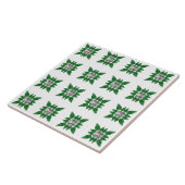 Green Pear shaped Diamond Pattern タイル (側面)