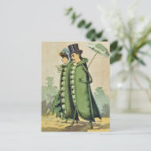 Green Peas Couple on Stroll ポストカード (スタンド正面)