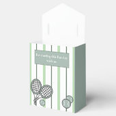Green Perfect Match Tennis Couples Bridal Shower フェイバーボックス (オープン)