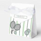 Green Perfect Match Tennis Couples Bridal Shower フェイバーボックス (正面サイド)