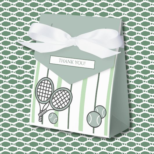 Green Perfect Match Tennis Couples Bridal Shower フェイバーボックス