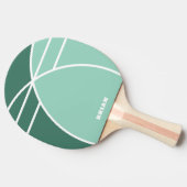 Green Personalized Ping Pong Paddle with Name 卓球ラケット (横)