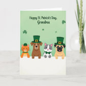 Green Pet Parade Grandma Card カード (正面)