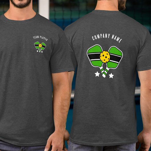 Green Pickleballデザインカスタマイズ可能な名前 Tシャツ